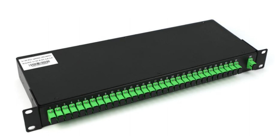 1260-1560nm SM PLC 1×N และ 2×N Splitter Rack Mount ไฟเบอร์ออปติก PLC Splitter