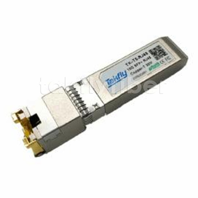 10GBASE-T SFP+ Copper Transceiver Compact RJ-45 เครื่องเชื่อม