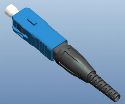 SC UPC/APC ประเภท Fast Fiber Optic Connector เทคโนโลยีที่ติดตั้งด้วยกลไก ขนาด 125μm 652 657 กว้างเส้นใย
