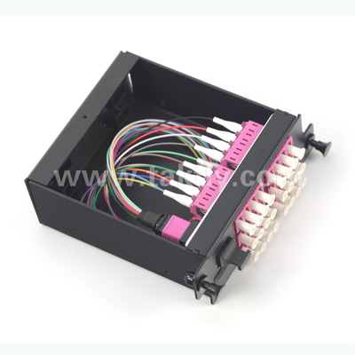 แผนการใหม่ MPO ความหนาแน่นสูง แพทช์แพนเนลและ Rack Mount ของขนาดเล็ก, น้ําหนักเบา, ทนต่อแรงกระแทก