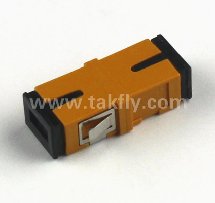 RoHS ที่สอดคล้องกับ FTTH SC Simplex Duplex Fiber Optic Adapter อุปกรณ์ปรับเปลี่ยนไฟเบอร์ออปติก อุณหภูมิการทํางาน -40- 85C ความสูญเสียการกลับ ≥45dB