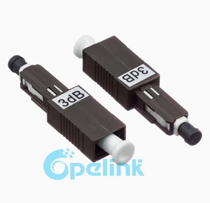 1310/1550nm Mu/PC Fiber Optic Attenuator -30dB ระยะอุณหภูมิขนาดใหญ่จากเพศชายไปเพศหญิง