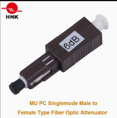 1310/1550nm Mu/PC Fiber Optic Attenuator -30dB ระยะอุณหภูมิขนาดใหญ่จากเพศชายไปเพศหญิง
