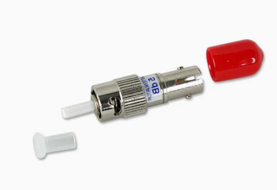 1dB-30dB ST/UPC/APC ตัวลดความหนาของไฟเบอร์ออฟติกเพศชาย-เพศหญิง พร้อม ST APC/UPC Connector