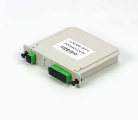 1x4 FTTX Gpon Fiber Casette ประเภท LGX PLC Splitter พร้อมเครื่องเชื่อม Sc/APC ความน่าเชื่อถือและความมั่นคงสูง
