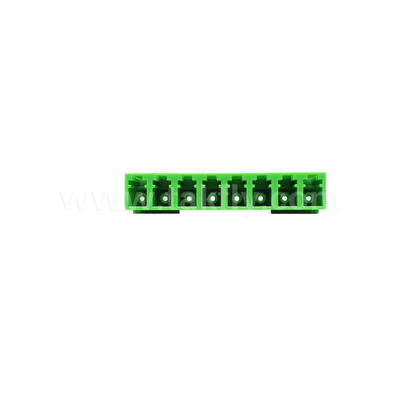 LC/UPC 8 Port Single Mode SM OS2, สีเขียว, ไม่มีฟลานจ์
