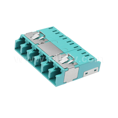 APC Polishing 6 Port LC Quad Dust Proof Adapter V2 สําหรับการเชื่อมต่อไฟเบอร์ออปติกที่รวดเร็วและแม่นยํา