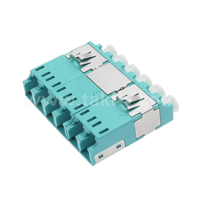 APC Polishing 6 Port LC Quad Dust Proof Adapter V2 สําหรับการเชื่อมต่อไฟเบอร์ออปติกที่รวดเร็วและแม่นยํา