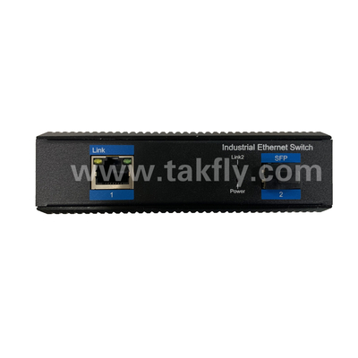 สวิตช์ POE Gigabit สำหรับอุตสาหกรรม พร้อมพอร์ต SFP 1 พอร์ต และติดตั้งบนราง DIN