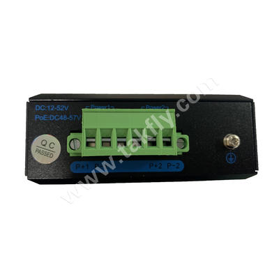 สวิตช์ POE Gigabit สำหรับอุตสาหกรรม พร้อมพอร์ต SFP 1 พอร์ต และติดตั้งบนราง DIN