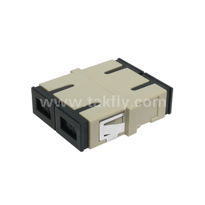 SC Duplex Fiber Optic Adapter Single-Mode Multimode APC UPC เครื่องปรับไฟเบอร์ออปติก