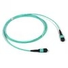 12 Core OM3 MPO ถึง LC Fanout สายไฟเบอร์ออปติก LSZH CPR Certified