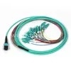 MTP MPO Patchcord 12 24 สายไฟเบอร์ OM3 OM4 Multimode Single Mode