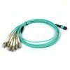 3M OM3 MPO MTP ไฟเบอร์ทรังเคเบิล 10G แพทช์คอร์ด