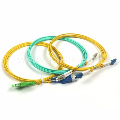 MTRJ-MTRJ Duplex Single Mode Fiber Patch Cord ความสูญเสียการใส่ 0.2dB