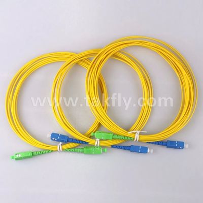 RoHS Compliant LSZH Sheath Single Mode Simplex LC-FC Fiber Optic Patchcord with YD-T826/1996 YD/T895 YD/T896 Standards