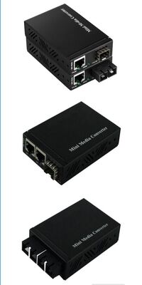 ตัวแปลงสื่อขนาดเล็ก 10/10011000Base-TX เป็น 1000Base-FX