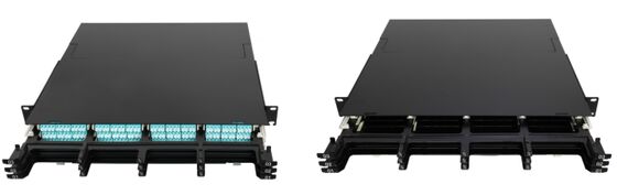 แผงแพทช์เทปคาสเซ็ต MPO ความหนาแน่นสูง 1U 2U 4U