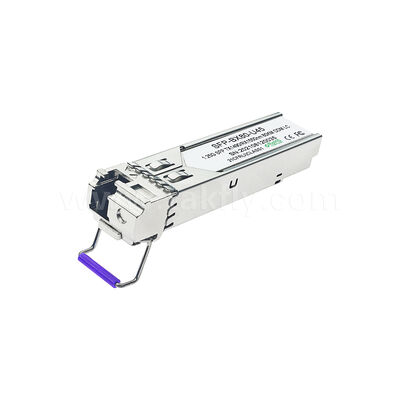 SFP 1.25gbps 80km LC Reach Tx1490nm/Rx1550nm เครื่องรับออปติกส์สองทิศสําหรับศูนย์ข้อมูล FTTX