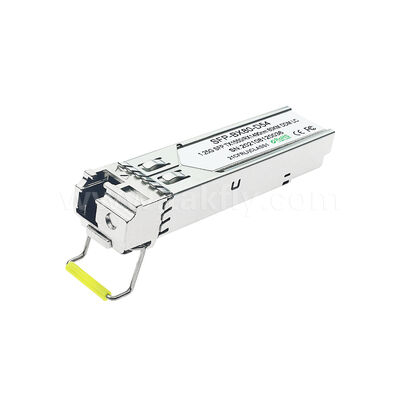 SFP 1.25gbps 80km LC Reach Tx1490nm/Rx1550nm เครื่องรับออปติกส์สองทิศสําหรับศูนย์ข้อมูล FTTX