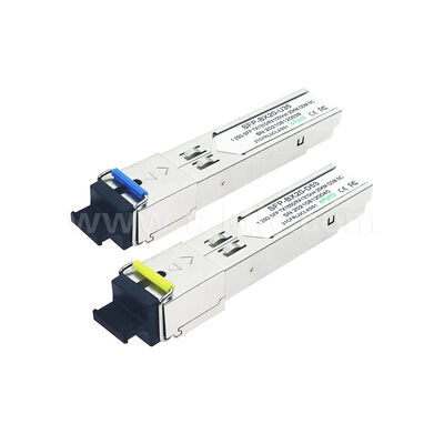 SFP 1.25Gbps 20KM SC Bi-Directional Optical Transceiver Module สําหรับศูนย์ข้อมูล AI FTTX