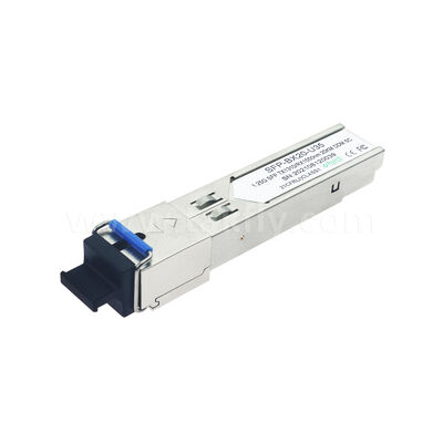 SFP 1.25Gbps 20KM SC Bi-Directional Optical Transceiver Module สําหรับศูนย์ข้อมูล AI FTTX