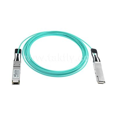 AOC Active Optical Cables ไฟเบอร์ 40G QSFP + ถึง 40G QSFP + สำหรับศูนย์ข้อมูล FTTH FTTX