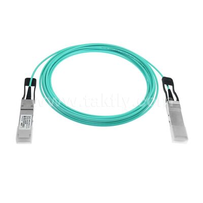 AOC Active Optical Cables ไฟเบอร์ 40G QSFP + ถึง 40G QSFP + สำหรับศูนย์ข้อมูล FTTH FTTX