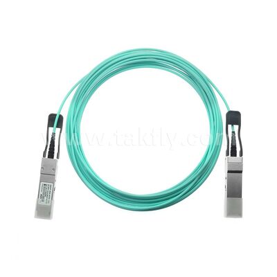 AOC Active Optical Cables ไฟเบอร์ 40G QSFP + ถึง 40G QSFP + สำหรับศูนย์ข้อมูล FTTH FTTX