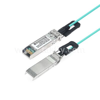 AOC แอคทีฟ ออฟติก คาเบล ไฟเบอร์ 100Gbps QSFP28 ถึง QSFP28 สําหรับศูนย์ข้อมูล FTTH FTTX