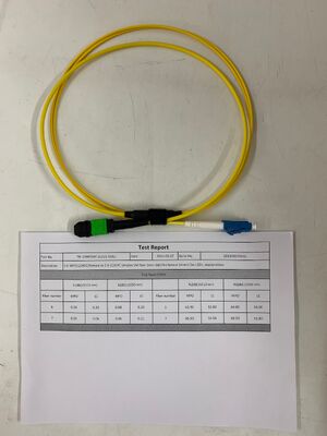 สายแพตช์ MPO MTP เป็น LC แบบแยกส่วนพร้อมไฟเบอร์ 2 เส้น และคอนเนคเตอร์ APC/UPC เสริมสำหรับการเชื่อมต่อที่ยืดหยุ่น