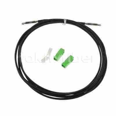 สายไฟเบอร์ออปติกแบบ Drop Cable FTTH MTC-SC แบบยืดหยุ่น Pushable Bullet ขนาด 3.0 มม. และการสูญเสียสัญญาณต่ำ ≤0.3dB