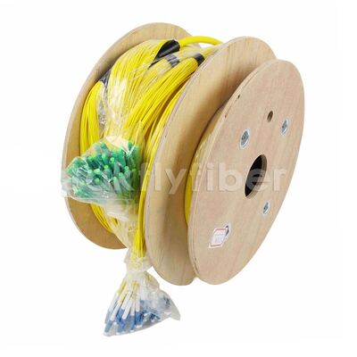 48 คอร์ สายไฟเบอร์ออปติกความหนาแน่นสูง พร้อม LSZH Sheath Multi-Fiber Cable Assembly
