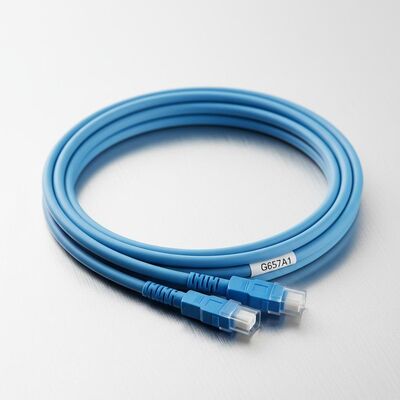 Uniboot Duplex Fiber Optic Patchcord กว้าง 2.0mm ด้วยไฟเบอร์ G657A1 และ LSZH Jacket LC PC Connector