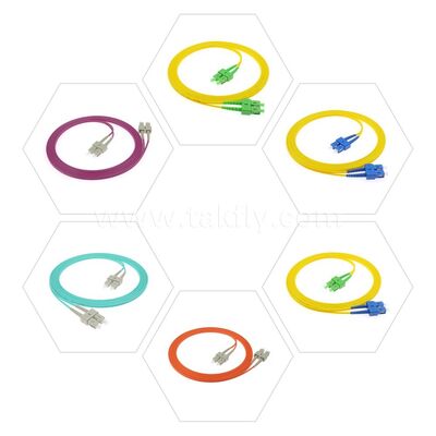 ไฟเบอร์ออปติก แพทชคอร์ด LC/Sc/FC/St Single-mode/Multimode Upc/APC Simplex/Duplex Jumper สําหรับ FTTH Data Center Telecom