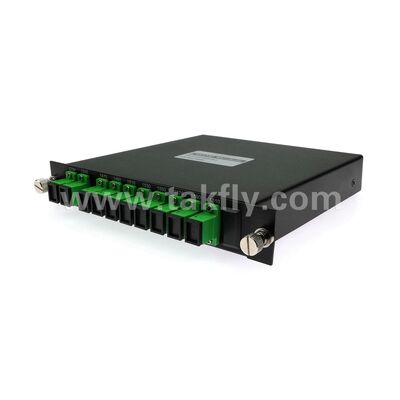 CWDM 8+1Channel MUX+DEMUX LGX โมดูลไฟเบอร์ออปติกสำหรับศูนย์ข้อมูล FTTX