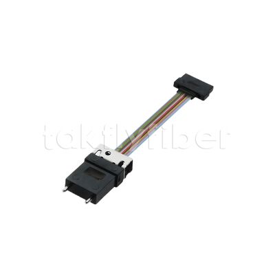 Low Loss MT-MT Fiber Optic Patch Cord with Ribbon Type Design for QSFP28 and Other Parallel Optical Modules