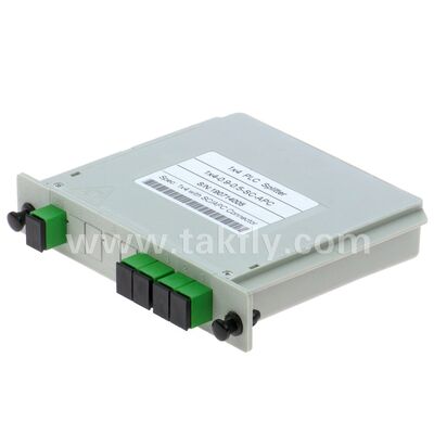 ไฟเบอร์ออปติก PLC Splitter LGX Single Mode G657A SC APC/UPC สําหรับศูนย์ข้อมูลโทรคมนาคม FTTx