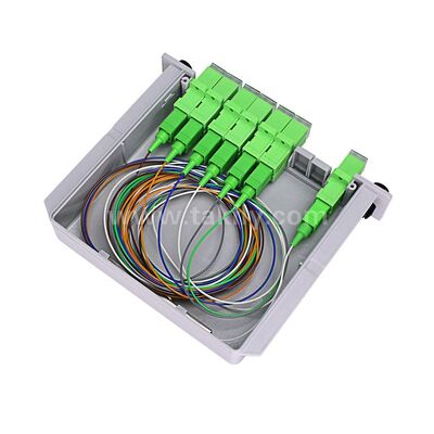 ไฟเบอร์ออปติก PLC Splitter LGX Single Mode G657A SC APC/UPC สําหรับศูนย์ข้อมูลโทรคมนาคม FTTx