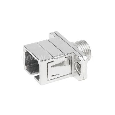 FC-SC Coupler Simplex Metal Hybrid Adapter ไฟเบอร์ออปติกตัวเมีย/ตัวเมียสำหรับศูนย์ข้อมูลโทรคมนาคม FTTX