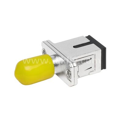เครื่องเชื่อมไฟเบอร์ออปติก ST-SC Simplex Metal Hybrid Adapter เพศหญิง/เพศหญิง สําหรับศูนย์ข้อมูลโทรคมนาคม FTTX