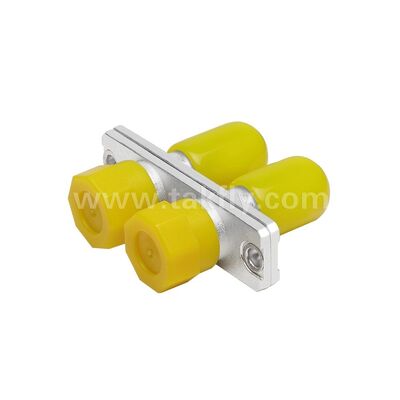 FC-ST Coupler Duplex Metal Hybrid Adapter หญิง/หญิง สายไฟเบอร์ออปติกสําหรับศูนย์ข้อมูล โทรคมนาคม FTTX