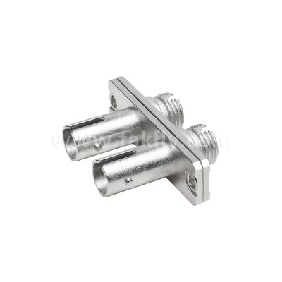 FC-ST Coupler Duplex Metal Hybrid Adapter หญิง/หญิง สายไฟเบอร์ออปติกสําหรับศูนย์ข้อมูล โทรคมนาคม FTTX