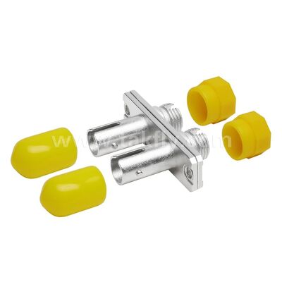 FC-ST Coupler Duplex Metal Hybrid Adapter หญิง/หญิง สายไฟเบอร์ออปติกสําหรับศูนย์ข้อมูล โทรคมนาคม FTTX