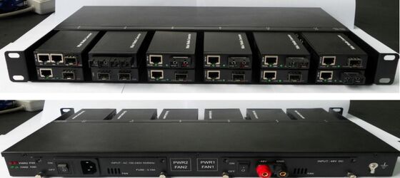 ตัวแปลงสื่อขนาดเล็ก 10/10011000Base-TX เป็น 1000Base-FX