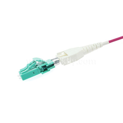 การประหยัดพื้นที่ LC-LC Uniboot Patch Cord สําหรับสายไฟความหนาแน่นสูง