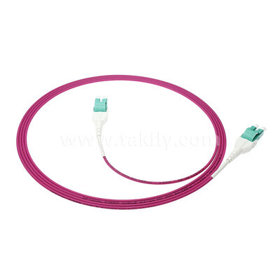 การประหยัดพื้นที่ LC-LC Uniboot Patch Cord สําหรับสายไฟความหนาแน่นสูง