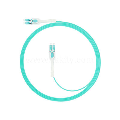 การประหยัดพื้นที่ LC-LC Uniboot Patch Cord สําหรับสายไฟความหนาแน่นสูง