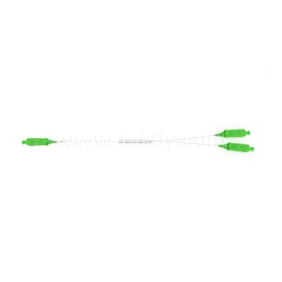 สี่เหลี่ยมเหล็ก Tube PLC 1x2 Single Mode ไฟเบอร์ออปติก Splitter