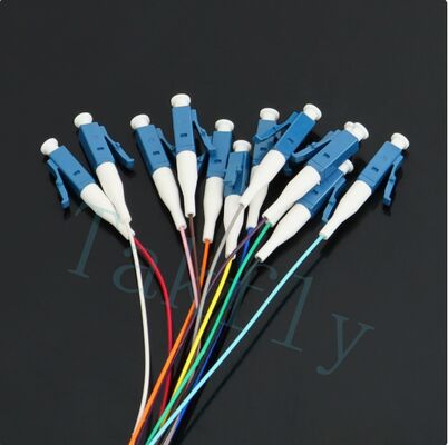 12-Core Single-mode LC Ribbon Pigtail for ODF Unit / Fiber Optic Rack